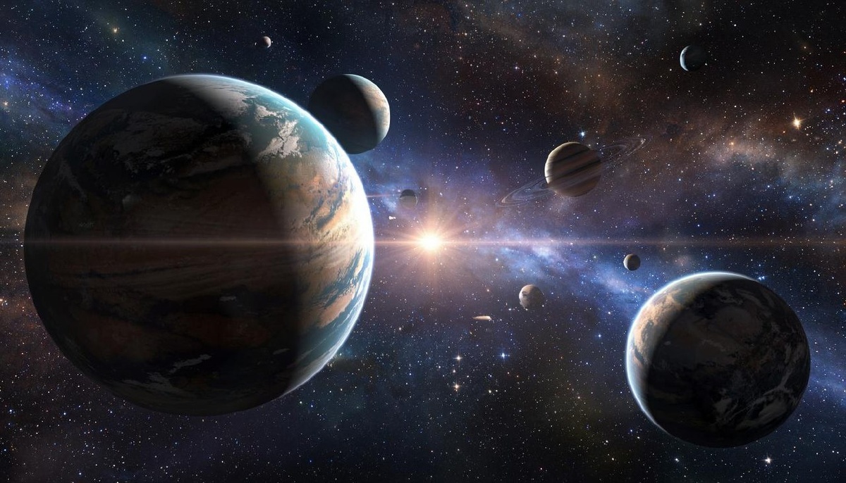 Планеты. Иллюстрация сгенерирована нейросетью