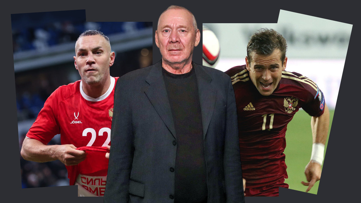    Артем Дзюба, Олег Романцев и Александр Кержаков.Global Look Press, Федор Успенский