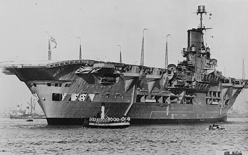 «Арк Ройял» (англ. HMS Ark Royal) — британский авианосец времён Второй мировой войны, третий корабль британского флота, носивший это имя. «Арк Ройял» принимал активное участие в охоте на линкор «Бисмарк» — именно самолёт с «Арк Ройяла» повредил руль «Бисмарка», сделав его лёгкой добычей для британских линкоров