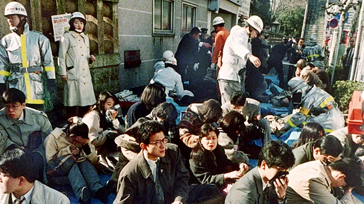 фото токийского метро после зариновой атаки 1995 года