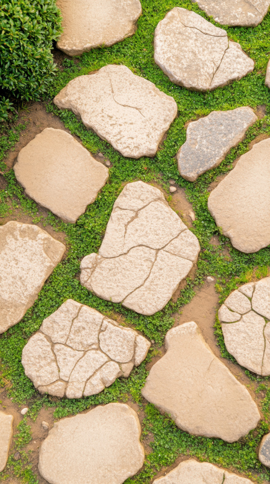 Садовая дорожка из натурального камня