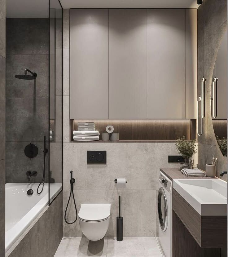 Дизайн проект ванной комнаты 2025