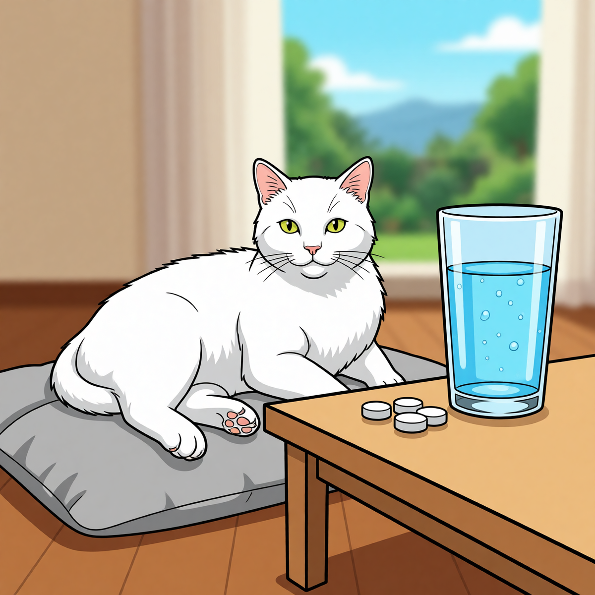 Было бы идеально, если бы котики могли принимать лекарства, как люди