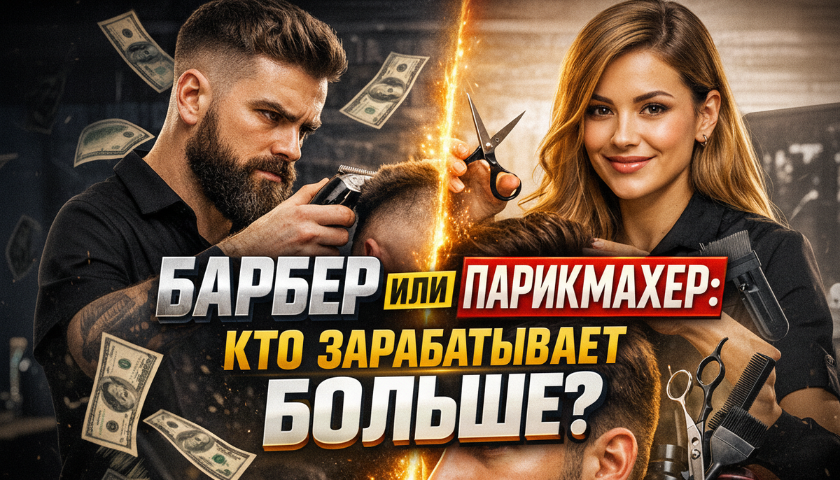 БАРБЕР VS ПАРИКМАХЕР: ГДЕ ДЕНЬГИ?