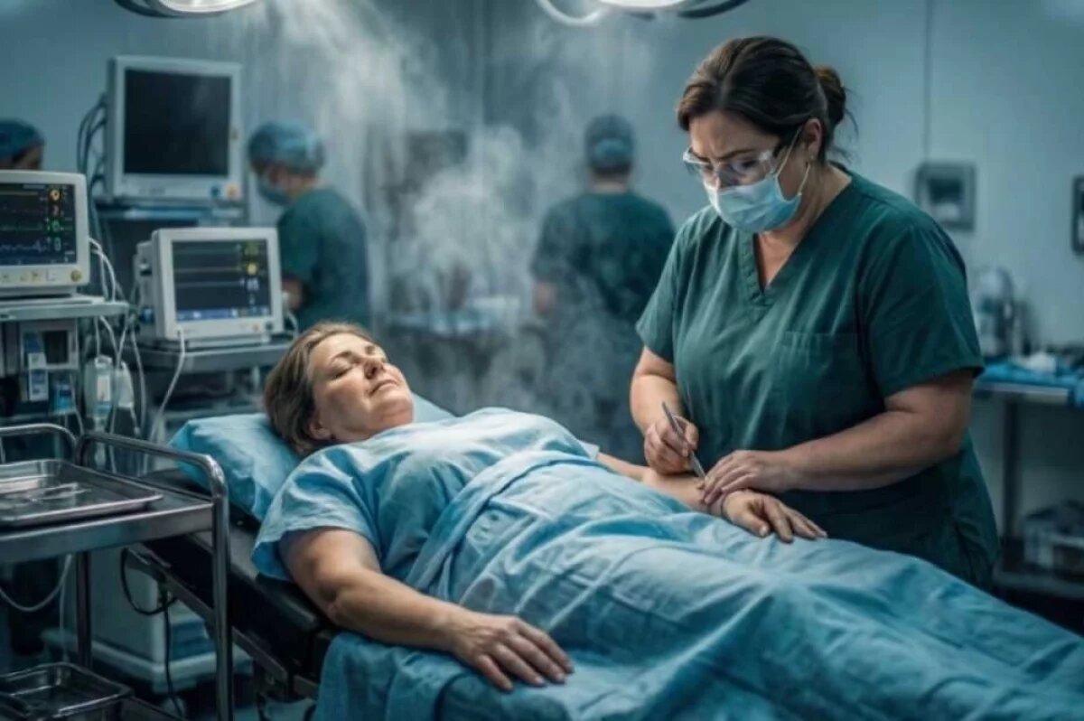    В 2019 году врачи провели большую операцию по спасению пациентки: тогда из тканей женщины выкачали много гноя.