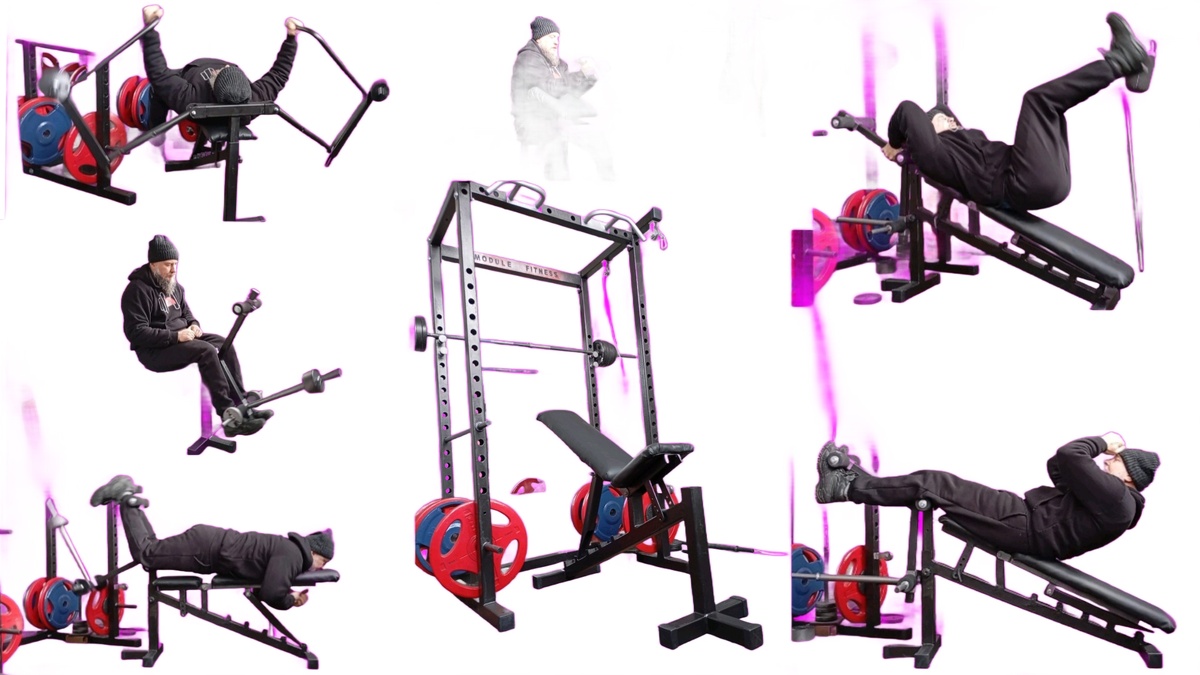 Универсальная многофункциональная скамья  Module Fitness заменяет пять дорогостоящих тренажёров