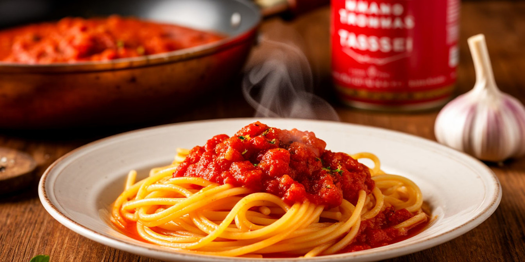 🍝 Итальянская паста «Аррабиата» по-новосибирски: вместо чили — паприка, вместо помидоров — томатная паста.