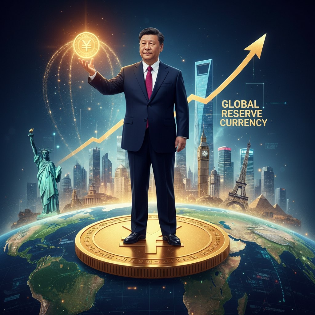 Си Цзиньпин намерен сделать юань глобальной резервной валютой. 