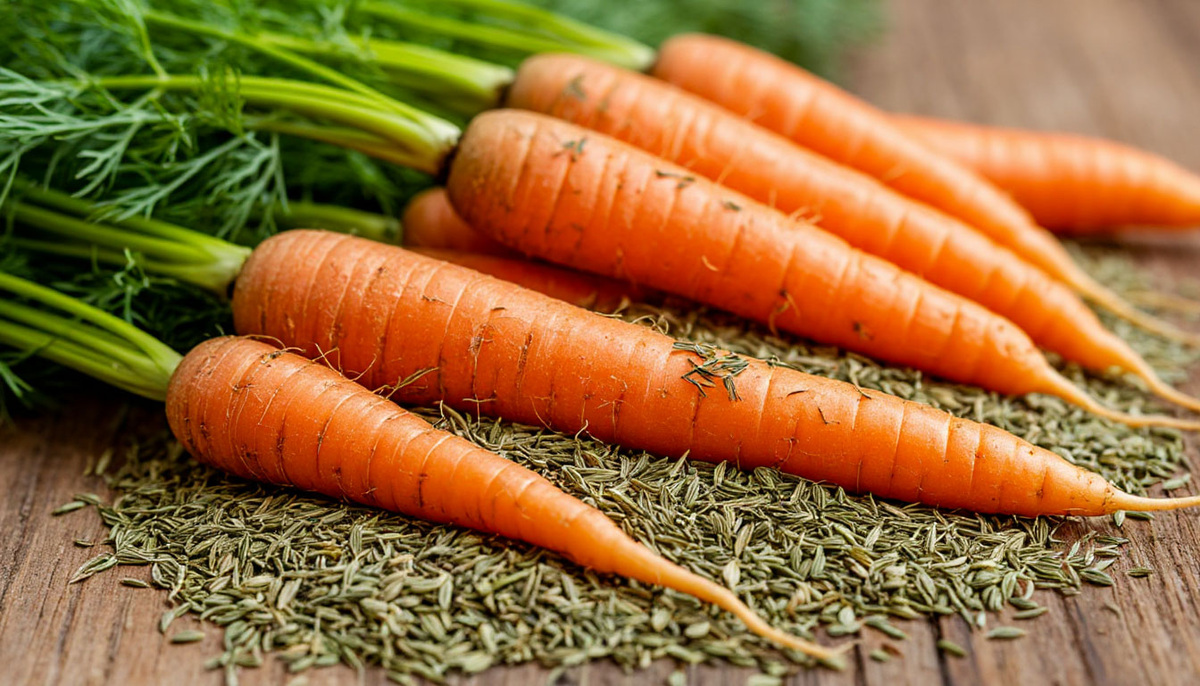 Семена укропа и урожай моркови