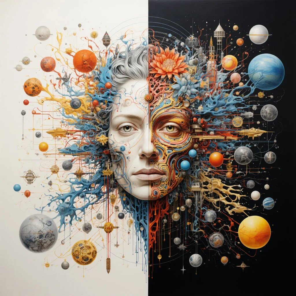 Оккультная анатомия: тайное устройство человека между мистикой и наукой. Иллюстрация сгенерирована нейросетью