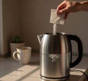    Всего одна упаковка лимонной кислоты и обычный цикл кипячения помогут вернуть вашему чайнику первозданную чистоту.