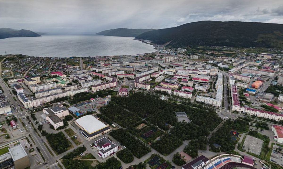 Магадан сверху