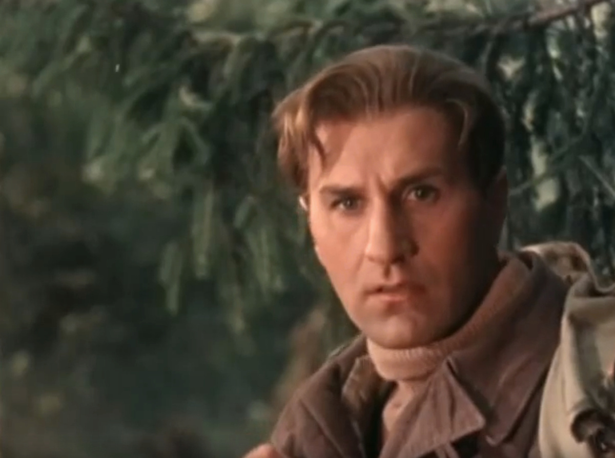 Кадр из кинофильма "В квадрате 45", 1955 г., режиссер Юрий Вышинский, сценарист Эмиль Брагинский, композитор Владимир Юровский (скриншот) 