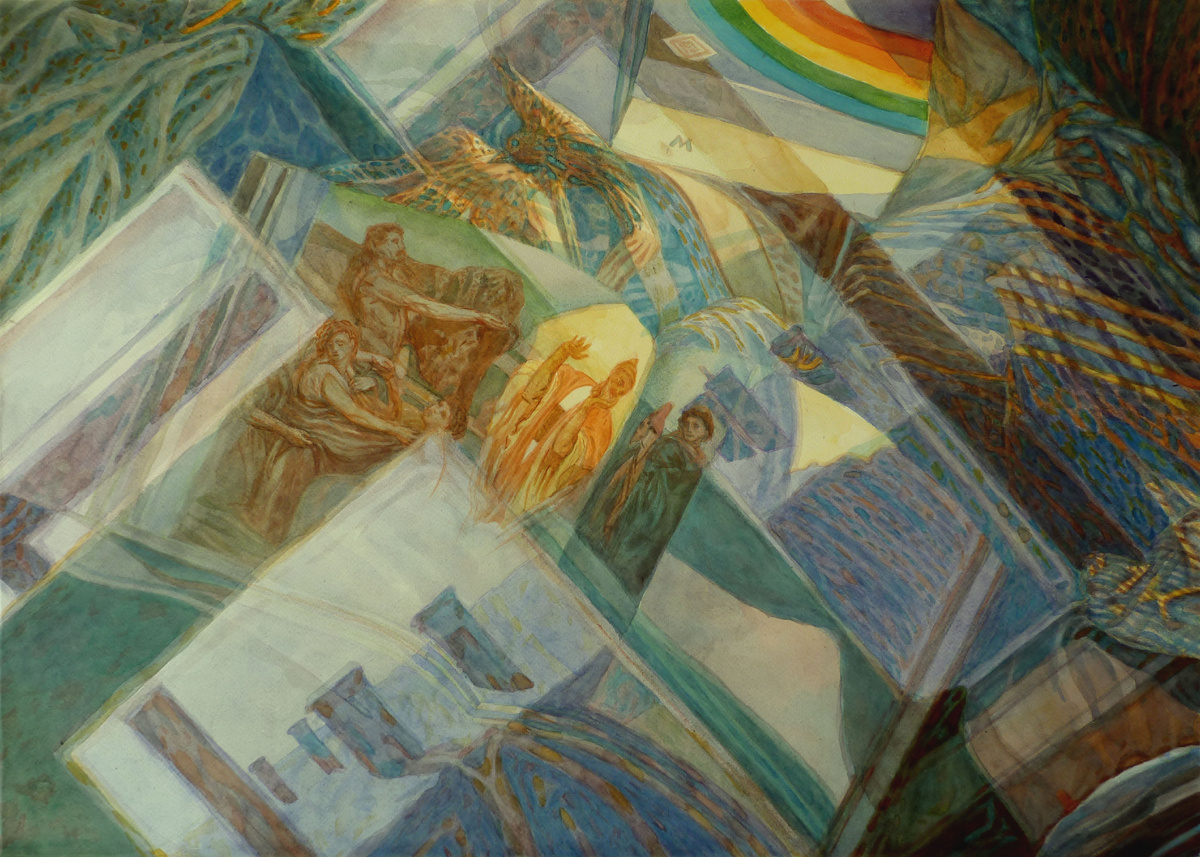 Пресняков М. А. XXI век. Начало. Полдень. 2013 г., бум., акв., 50х70