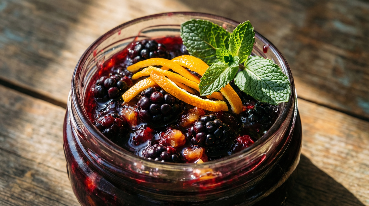 Варенье из ежевики с апельсином