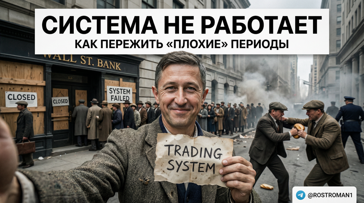   Каждый трейдер сталкивается с трудными периодами в своей практике. РоСТ | Роман о Системном Трейдинге