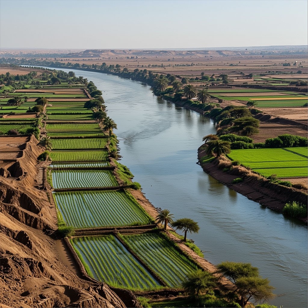 Календарь начинался с разлива
Древнеегипетский год делился на три сезона, и первый из них — ахет — начинался именно с подъёма воды в Ниле. Новый год фактически начинался не по дате, а по реке.