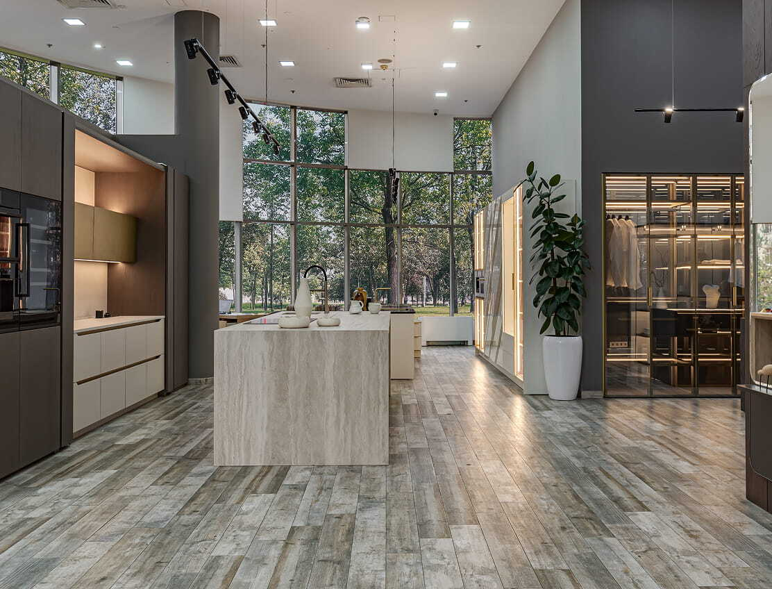 Салон Giulia Novars в Москве на Ходынке с умной премиальной мебелью