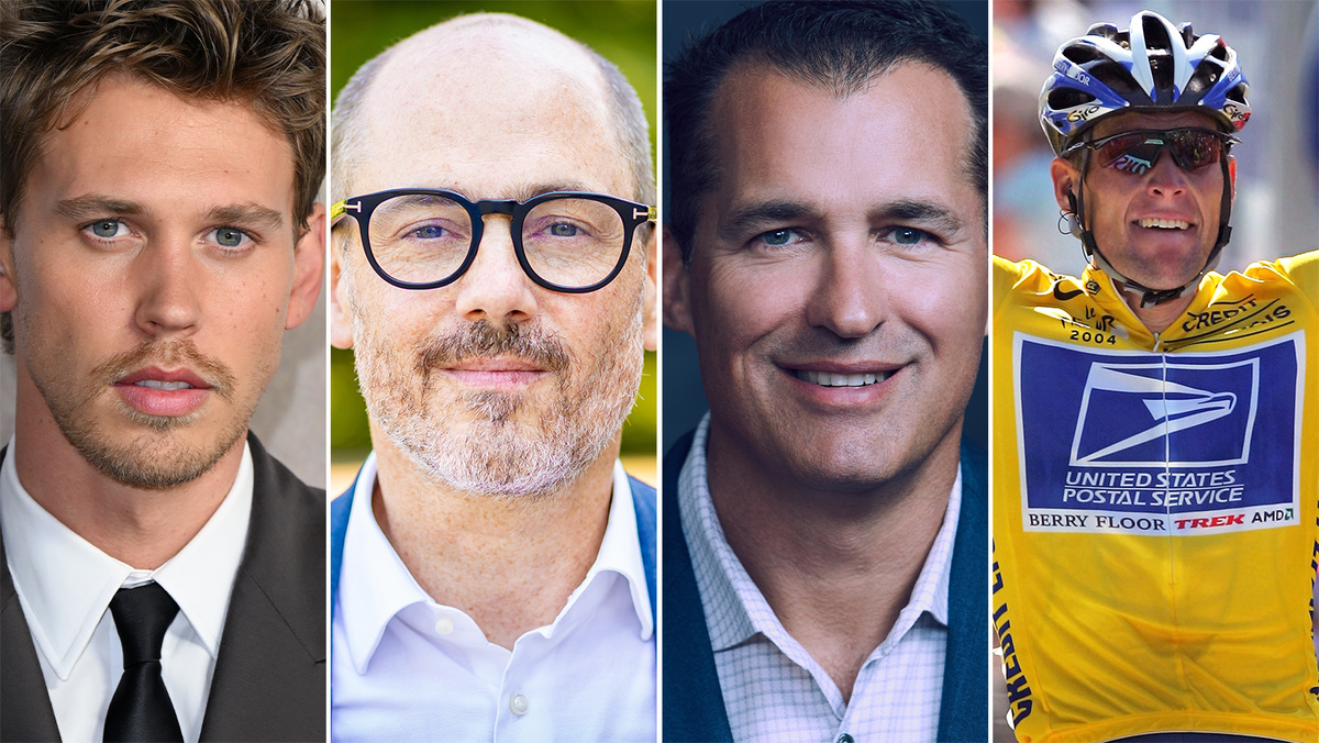 Остин Батлер, Эдвард Бергер, Скотт Штубер и Лэнс АрмстронгИсточник: Getty Images