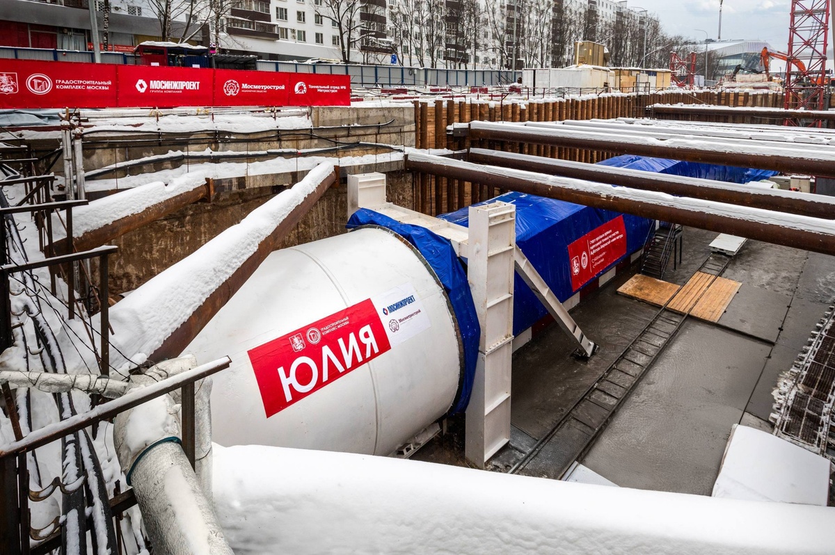 📸 1.1: Монтажно-щитовая камера за оборотными тупиками «Щёлковской» — старт щита «Юлия».