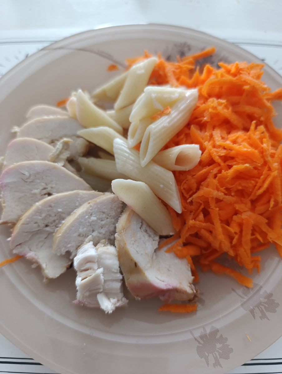 Фото автора. Тарелка с обедом