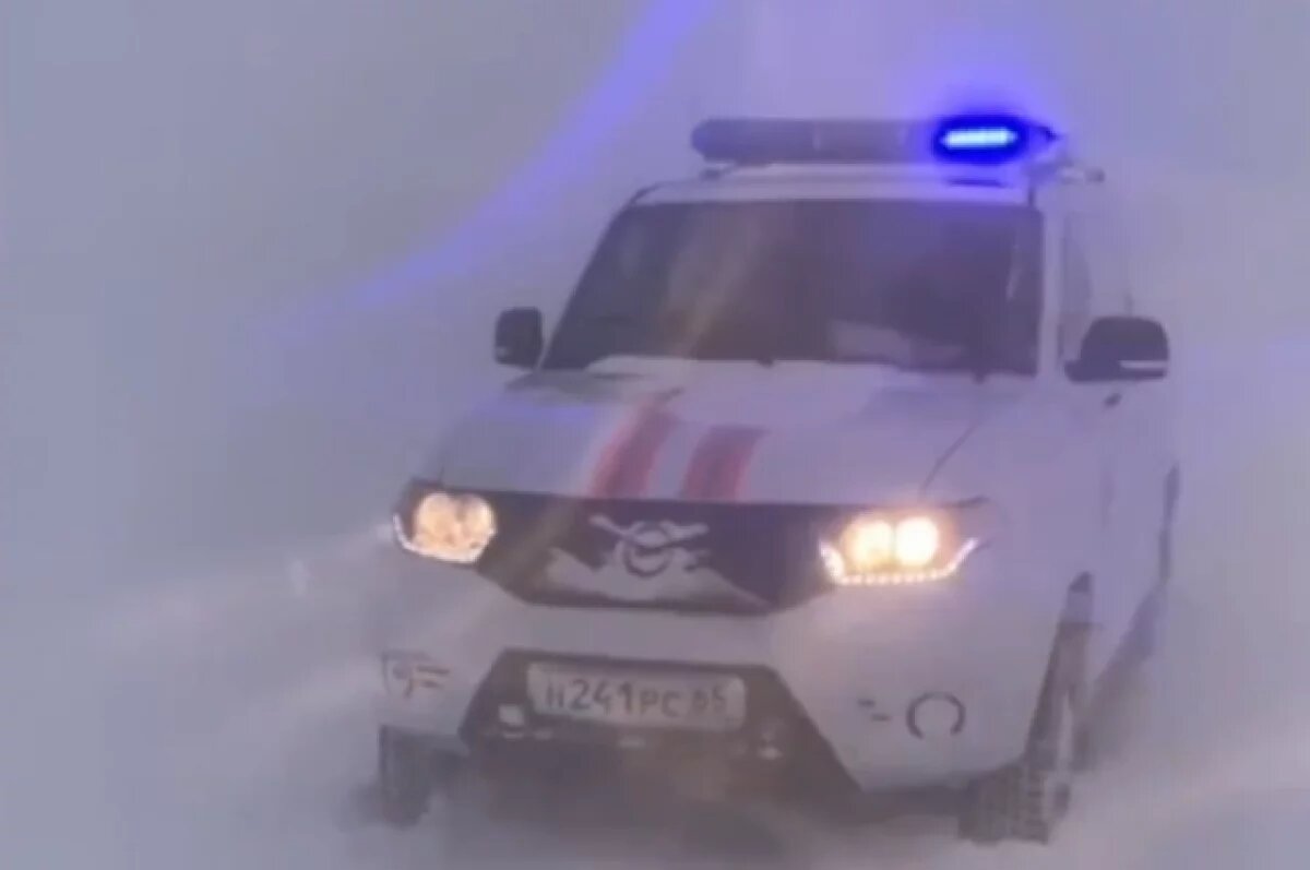    Рыбаки заблудились на Сахалине в сильную снежную бурю