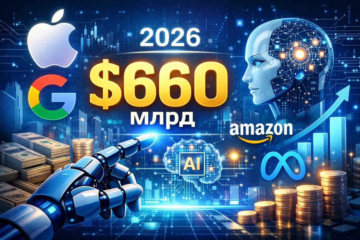 Бигтехи США ставят на ИИ сотни миллиардов долларов 