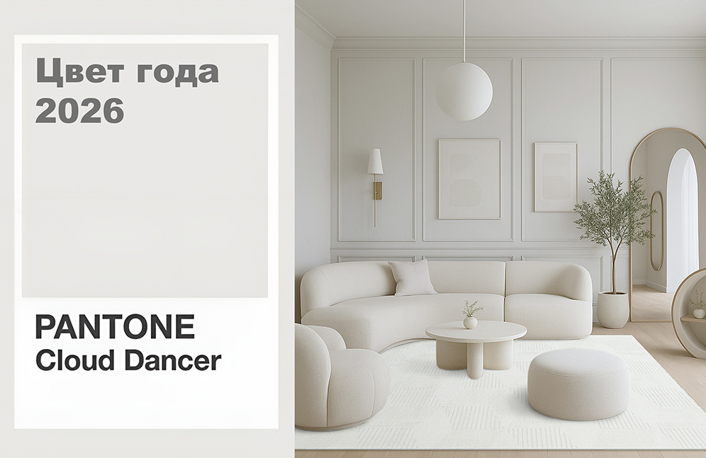 Безворсовый ковер Ada ADA 01 Cream в интерьере