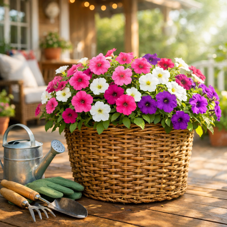    Уютная фотозона с кашпо из ротанга Loza