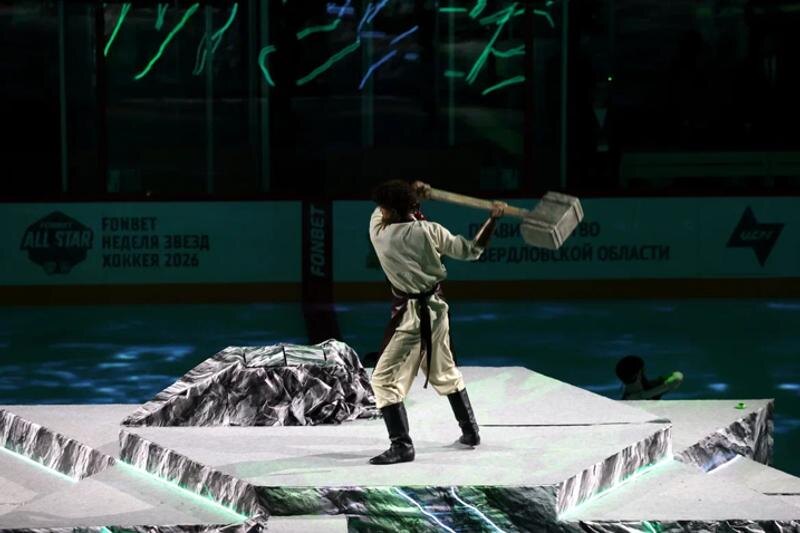    Фото: КХЛ/ Предматчевое шоу Кубка Вызова
