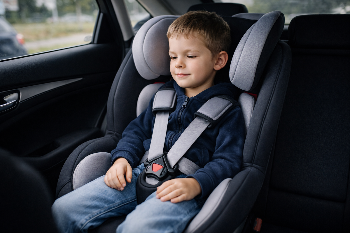 Правильная посадка ребенка в кресле