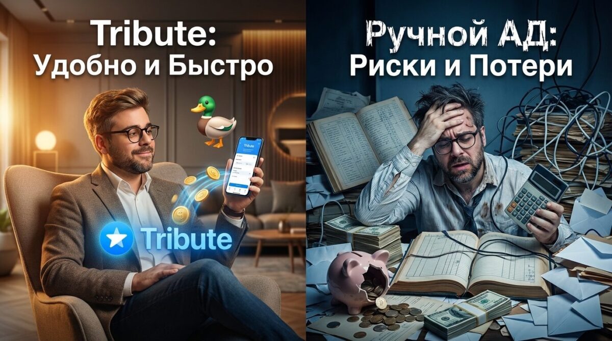    Анализ эффективности: автоматизация выплат через Tribute против ручной обработки Артур Хорошев