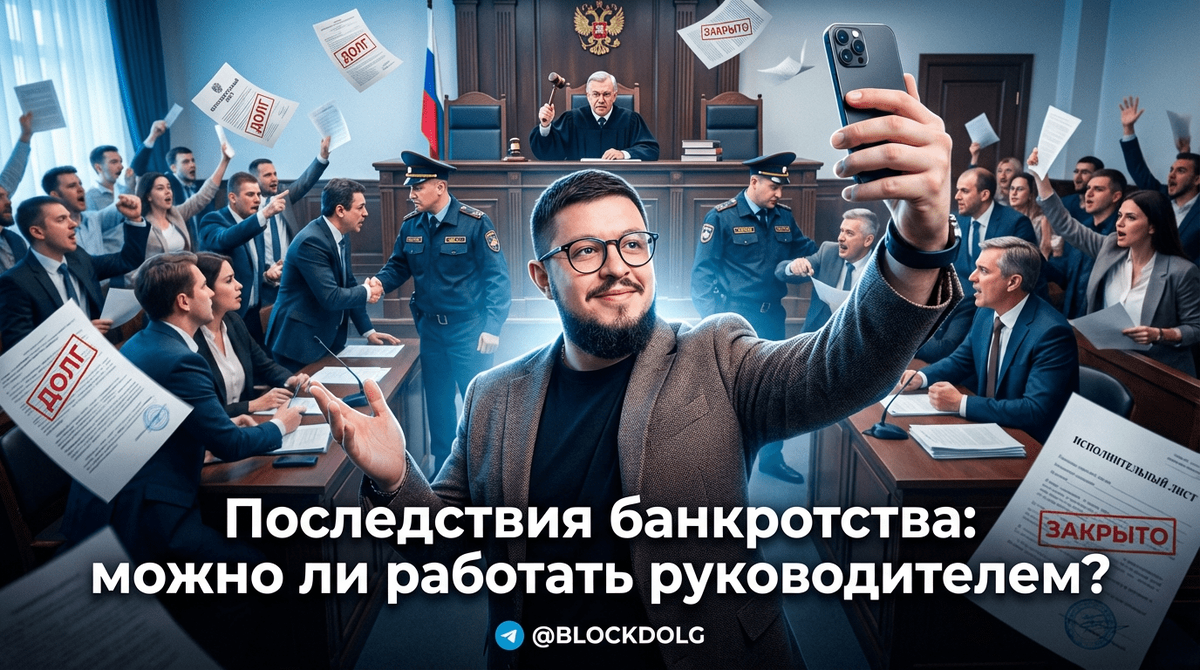    Закон запрещает занимать руководящие должности в течение определенного срока после банкротства Максим
