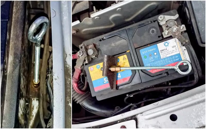 Приспособление «крючок-кольцо» значительно облегчило процесс снятия аккумулятора.Лада Ларгус - тюнинг
📷
