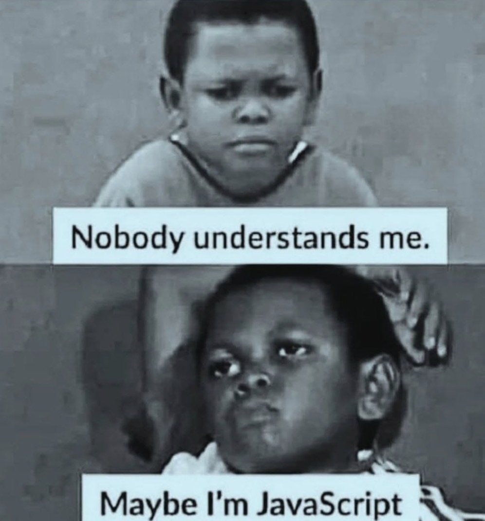 Меня никто не понимает. Может быть, я JavaScript. 