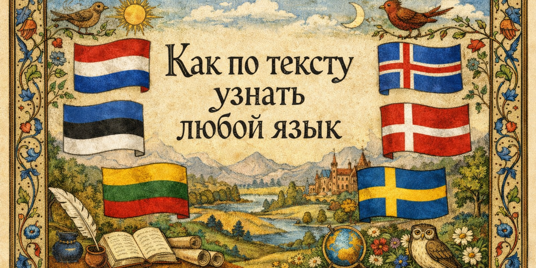 Как узнать любой язык в тексте с первого взгляда (часть 1)