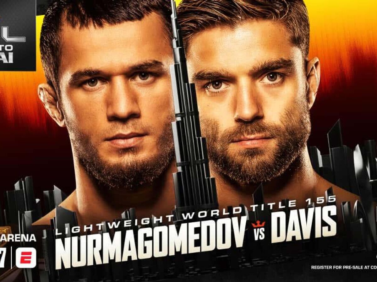    Постер февральского боя Усмана Нурмагомедова | © PFL