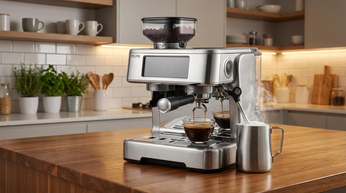 Кофеварка с капучинатором для дома