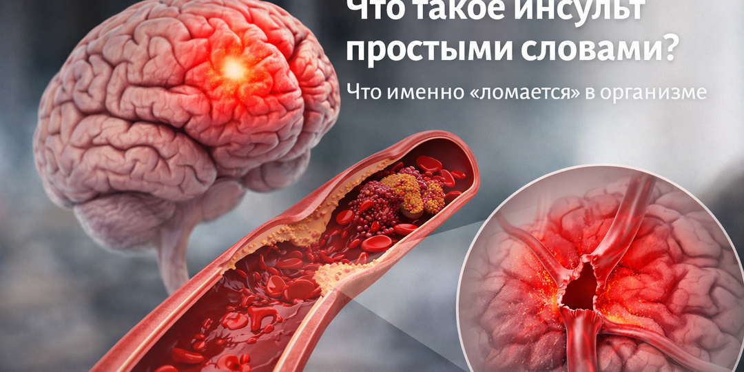 Что такое инсульт простыми словами: что именно «ломается» в организме