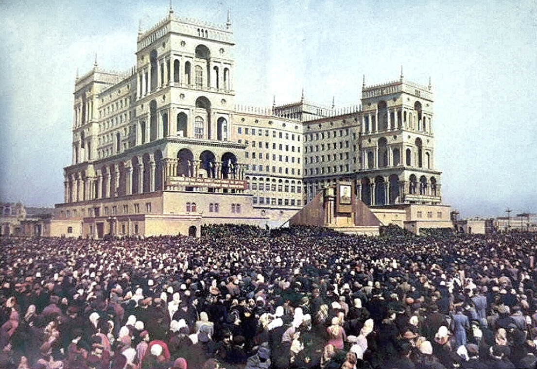 Прощание со Сталиным в Баку, 1953