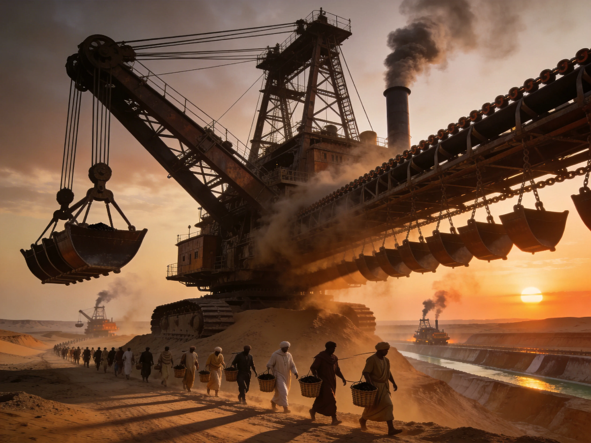 Перед этим стальным Левиафаном ручной труд стал тенью. Так паровой двигатель навсегда изменил ландшафт планеты, начав с канала в пустыне.