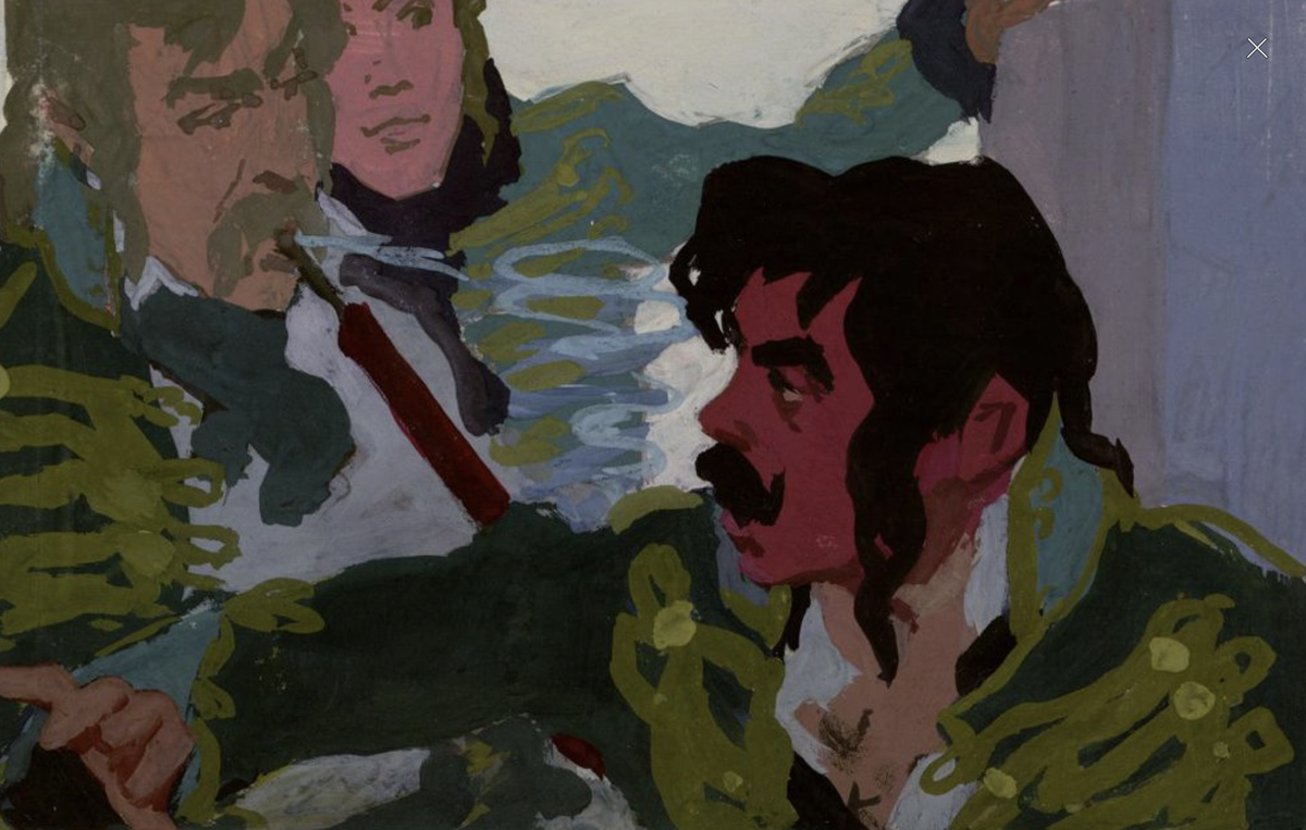 А.В. Николаев Васька Денисов бушует. 1959-1962 гг. Государственный музей-заповедник Л.Н. Толстого