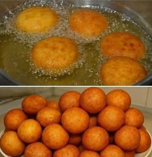 Домашние пончики с творогом