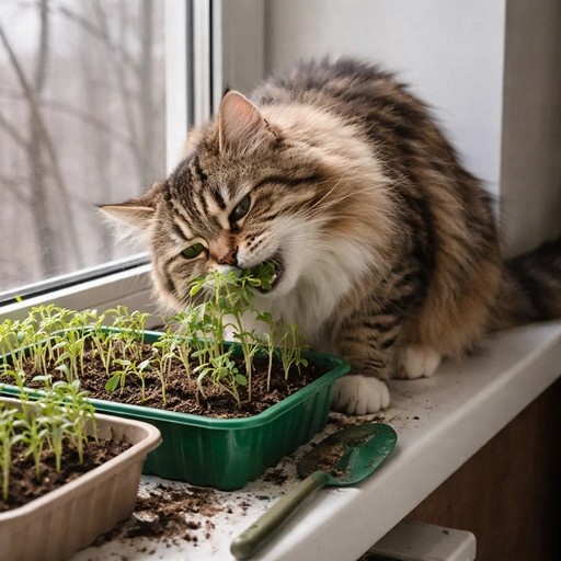    Что делать, если кот ест рассаду Кристина Борунова