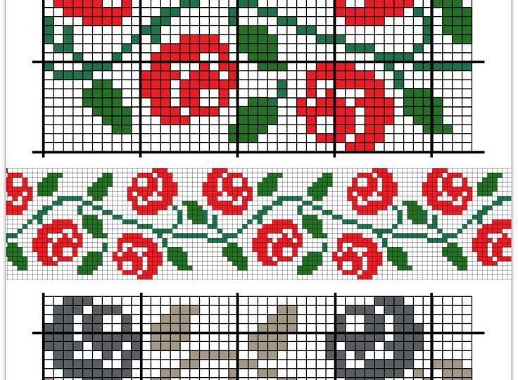 Вяжем весенние орнаменты. Схемы красивых рисунков.