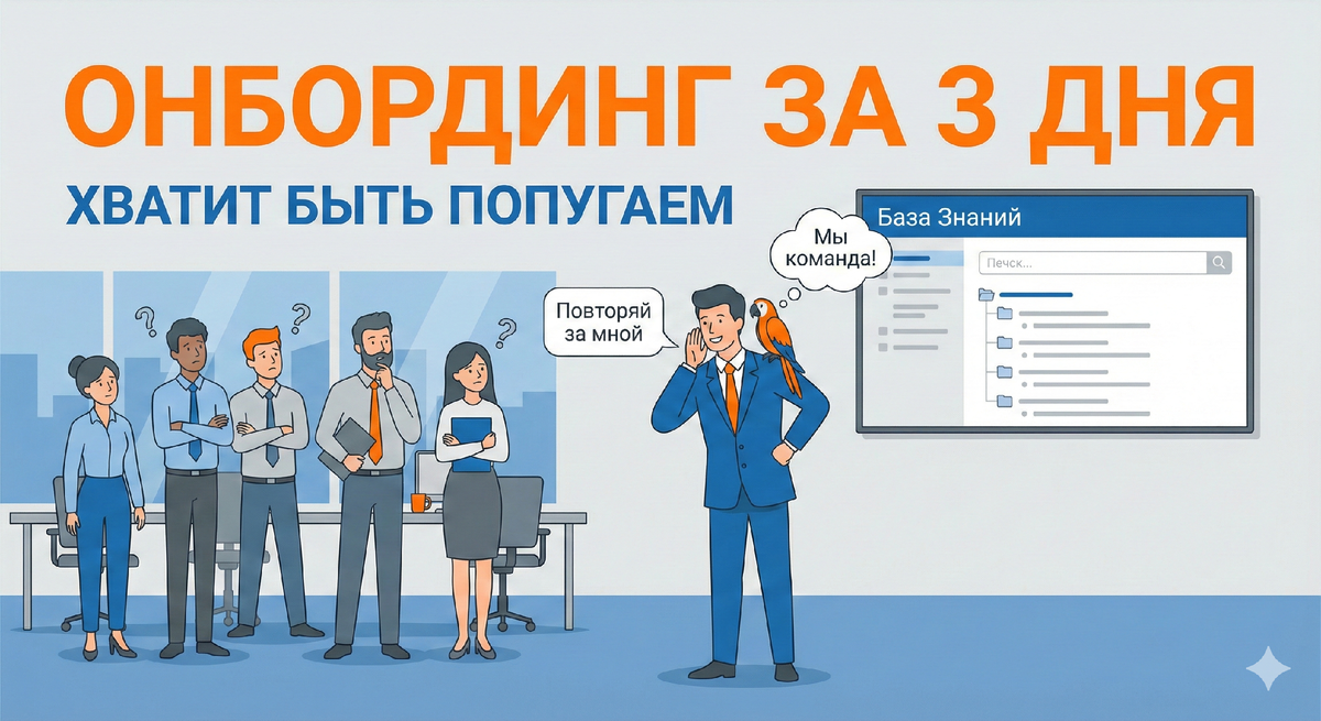 Онбординг за 3 дня вместо 2 недель: как перестать работать попугаем для новичков