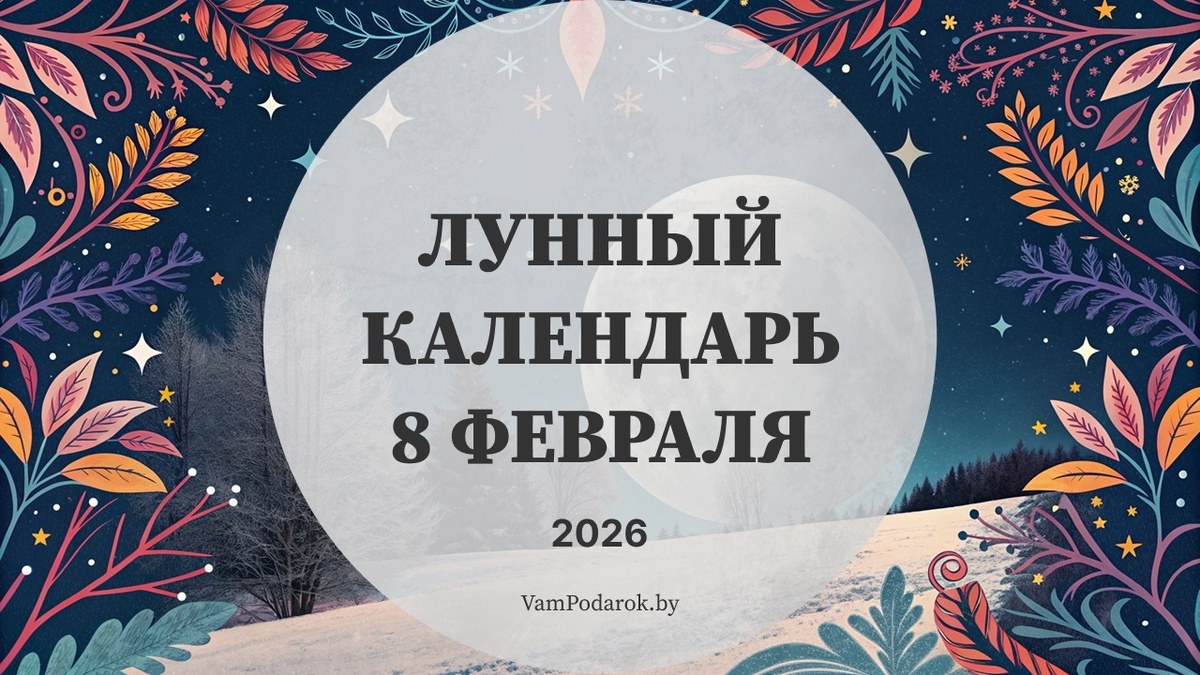 Лунный календарь на 8 февраля 2026 года