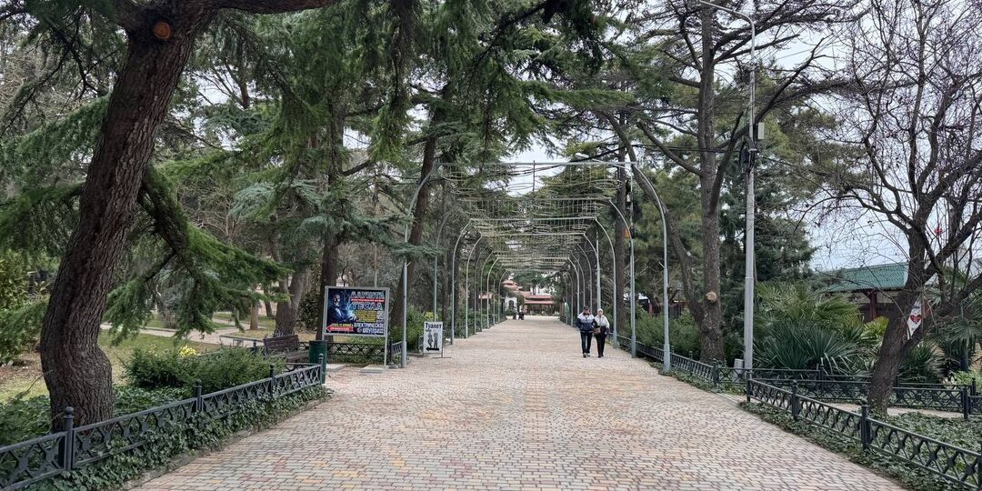 Приморский парк в Алуште - один из самых красивых парков Крыма