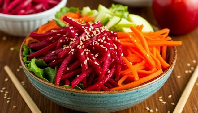 Витаминный салат со свёклой