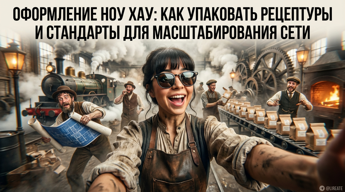    Оформление ноу хау для масштабирования сети Лирейт